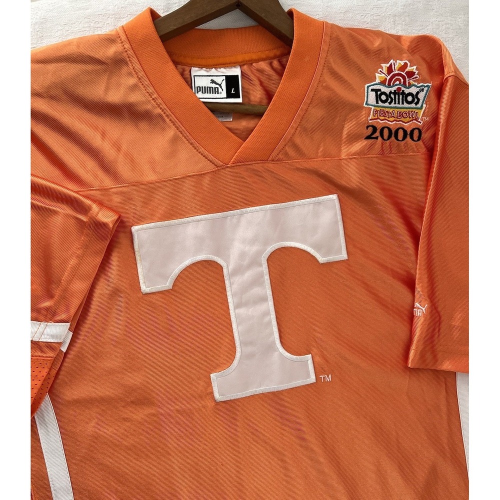Vintage Puma TENNESSEE VOLS Y2K Jersey Men's Large Embroidered 2000 Fiest Bowl